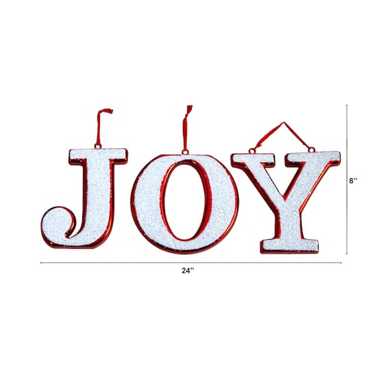 8.5" Joy Holiday Deluxe Shatterproof Ornament Set